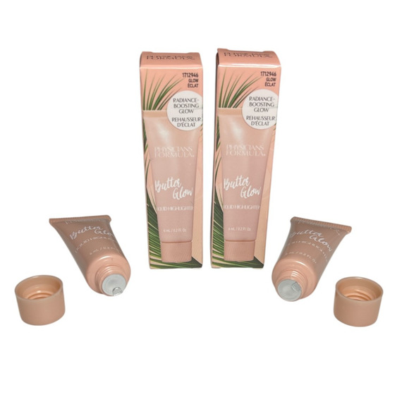 2 x Physicians Formula Butter Glow Liquid Highlighter New! Sealed Travel Size - Picture 3 of 5